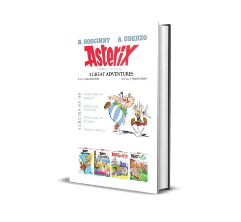 Book cover number 1 for Asterix Compact Omnibus 2 (4 Great Adventures) Albums 5- 8 written by Rene Goscinny, Albert Uderzo published by Hachette