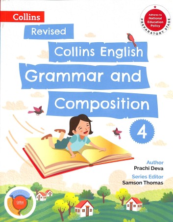 Book cover number 1 for Collins English Grammar And Composition 4 (NEP 2020) written by NA published by Harper Collins Publishers