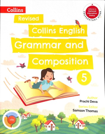 Book cover number 1 for Collins English Grammar And Composition 5 (NEP 2020) written by Prachi Deva published by Harper Collins Publishers