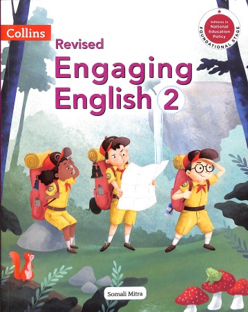 Book cover number 1 for Collins Revised Engaging English 2 (NEP 2020) written by Somali Mitra published by Harper Collins Publishers