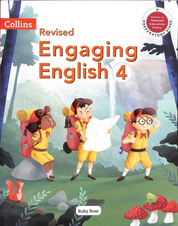 Book cover number 1 for Collins Revised Engaging English 4 (NEP 2020) written by Ruby Bose published by Harper Collins Publishers