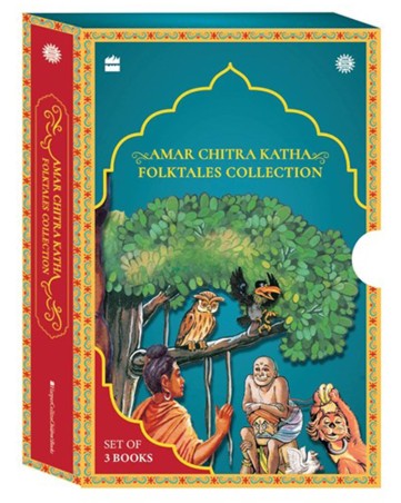 Book cover number 1 for Amar Chitra Katha Folktales Collection written by Christopher Baretto, Preeti Vyas published by Harper Collins Publishers