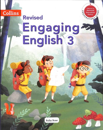 Book cover number 1 for Collins Revised Engaging English 3 (NEP 2020) written by Ruby Bose published by Harper Collins Publishers