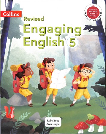 Book cover number 1 for Collins Revised Engaging English 5 (NEP 2020) written by Ruby Bose, Anju Gupta published by Harper Collins Publishers