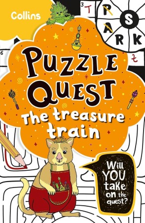 Book cover number 1 for Puzzle Quest : The Treasure Train written by Kia Marie Hunt published by Harper Collins Publishers