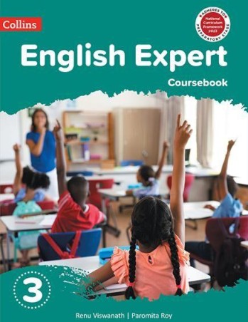Book cover number 1 for Collins English Expert Coursebook Class 3 NCF 2023 written by Paromita Roy, Renu Viswanath published by Harper Collins Publishers