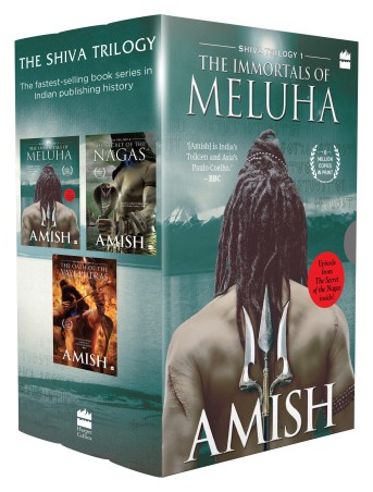 Book cover number 1 for Shiva Triology 1 : The Immortals Of Meluha (Set Of 3 Books) written by Amish Tripathi published by Harper Collins Publishers