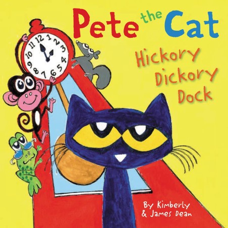 Book cover number 1 for Pete The Cat : Hickory Dickory Dock written by James Dean, Kimberly Dean published by Harper Collins Publishers