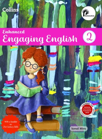 Book cover number 1 for Collins Enhanced Engaging English 2 (NCF 2023) Foundational Stage written by Somali Mitra published by Harper Collins Publishers