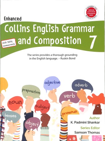 Book cover number 1 for Enhanced Collins English Grammar And Composition 7 (NCF 2023) written by K. Padmini Shankar published by Harper Collins Publishers
