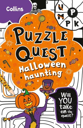 Book cover number 1 for Halloween Haunting : Puzzle Quest written by Kia Marie Hunt published by Harper Collins Publishers