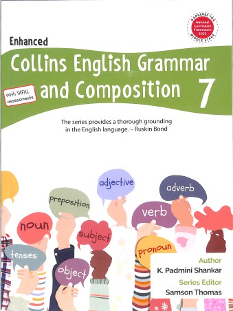 Book cover number 1 for Enhanced Collins English Grammar And Composition 7 (NCF 2023) Middle Stage written by K. Padmini Shankar published by Harper Collins Publishers