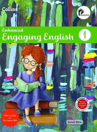 Book cover number 1 for Collins Enhanced Engaging English 1 (NCF 2023) Foundational Stage written by Somali Mitra published by Harper Collins Publishers