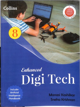 Book cover number 1 for Collins Enhanced Digi Tech 8 (NEP 2020) Middle Stage written by NA published by Harper Collins Publishers