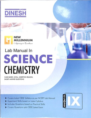 Book cover number 2 for Dinesh New Millennium Lab Manual Science Class 9 ( Physics, Chemistry & Biology ) written by NA published by S. Dinesh Sales Corp.