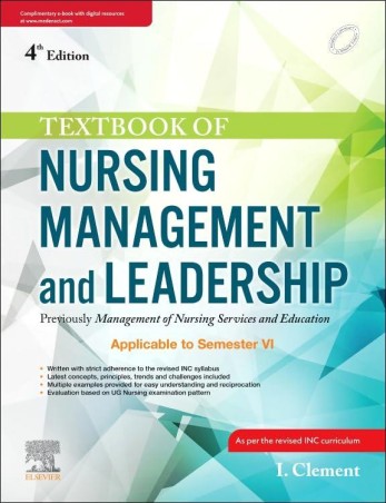 Book cover number 1 for Textbook Of Nursing Management And Leadership written by I. Clement published by Elsevier