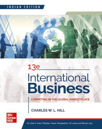 Book cover number 1 for International Business written by Charles W. L. Hill published by McGraw Hill Education Private Limited