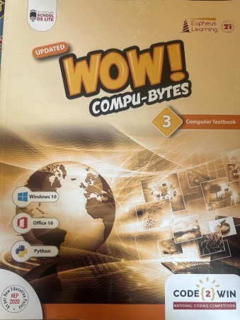 Book cover number 1 for Wow! Compu-Bytes 3 (Computer Textbook) CBSE NEP 2020 written by NA published by Proficiency Learning Solutions Private Limited