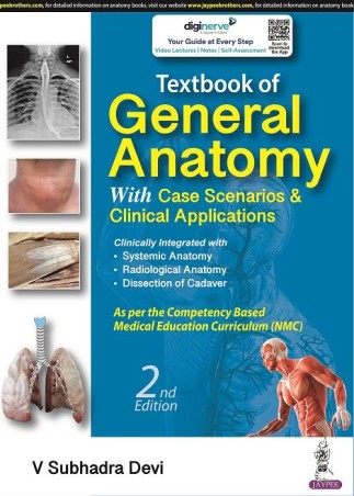 Book cover number 1 for Textbook Of General Anatomy written by V. Subhadra Devi published by Jaypee Brothers Medical Publishers (P) Ltd.