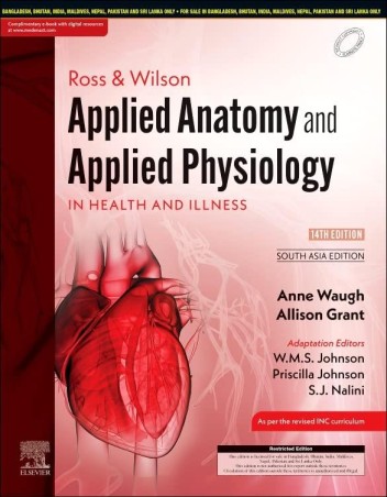 Book cover number 1 for Ross & Wilson Applied Anatomy And Applied Physiology In Health And Illness written by Johnson published by Elsevier