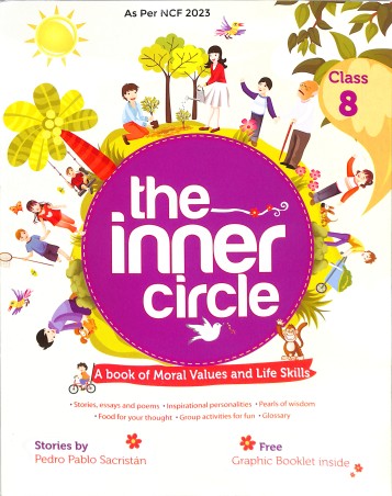 Book cover number 1 for The Inner Circle Class 8 (A Book Of Moral Values And Life Skills) NCF 2023 written by NA published by Good Luck Publishers Limited