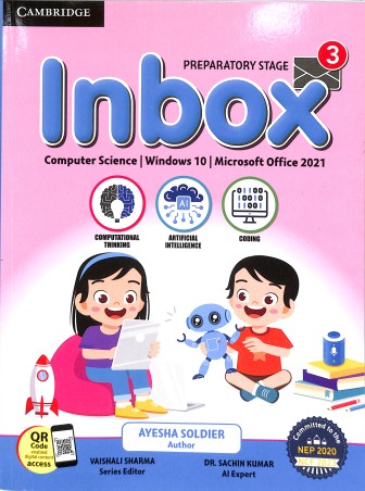 Book cover number 1 for Inbox 3 ( Windows 10 / Microsoft Office 2021) NEP 2020 / NCF 2023 written by NA published by Cambridge University Press