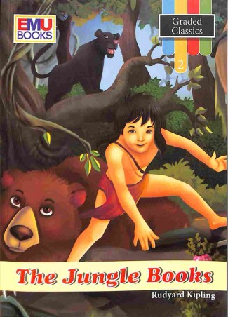 Book cover number 1 for The Jungle Books written by Rudyard Kipling published by Frank Educational Aids