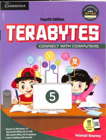 Book cover number 1 for Terabytes 5 (Windows 10, Microsoft Office 2016) NEP 2020 / NCF 2023 (4th Edition) written by Vaishali Sharma published by Cambridge University Press