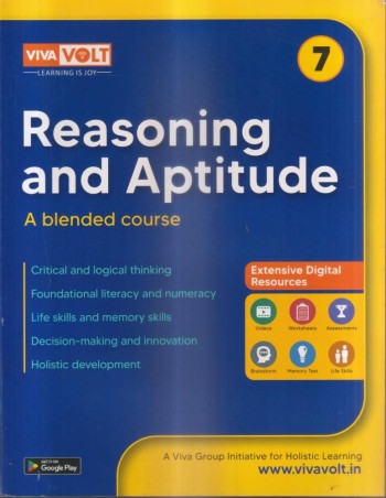 Book cover number 1 for Reasoning And Aptitude 7 (A Blended Course) written by NA published by Viva Volt