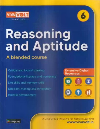 Book cover number 1 for Reasoning And Aptitude 6 (A Blended Course) written by NA published by Viva Volt