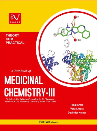 Book cover number 1 for A Textbook Of Medicinal Chemistry 3 (B.Pharm Semester 6) written by Varun Arora, Pragi Arora, Davinder Kumar published by S. Vikas And Company (Medical Publishers)