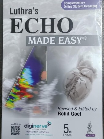 Book cover number 1 for Luthra’s ECHO Made Easy (Complementary Online Student Resource) written by Rohit Goel published by Jaypee Brothers Medical Publishers (P) Ltd.