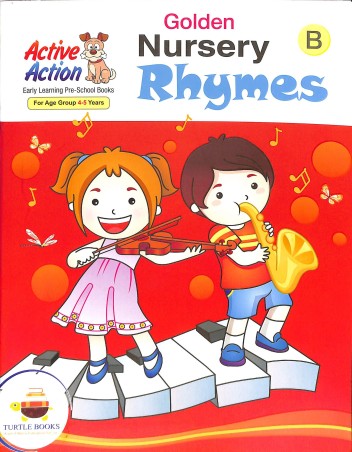 Book cover number 1 for Golden Nursery Rhymes B written by Ekta Mishra, Geetika Bhalla published by Turtle Books Pvt. Ltd.