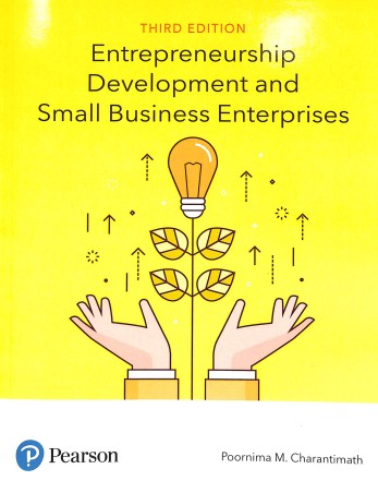 Book cover number 1 for Entrepreneurship Development and Small Business Enterprises written by Poornima M. Charantimath published by Pearson Education
