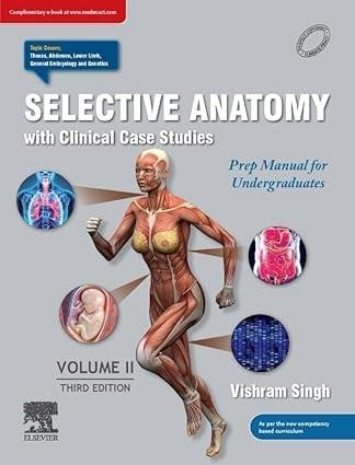 Book cover number 1 for Selective Anatomy With Clinical Case Studies Volume 2 written by Vishram Singh published by Elsevier