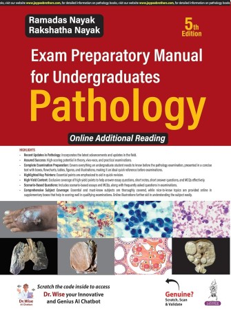 Book cover number 1 for Exam Preparatory Manual For Undergraduates Pathology written by Ramadas Nayak, Rakshatha Nayak published by Jaypee Brothers Medical Publishers (P) Ltd.