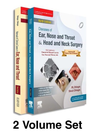 Book cover number 1 for Diseases Of Ear, Nose & Throat And Head & Neck Surgery (Set Of 2 Volume) written by P. L. Dhingra, Shruti Dhingra published by Elsevier