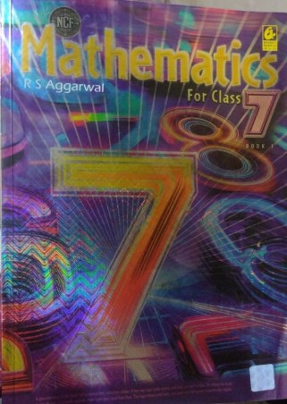Book cover number 1 for Mathematics Class 7 Book 1 (NEP / NCF) written by R. S. Aggarwal published by Bharati Bhawan Publishers & Distributors