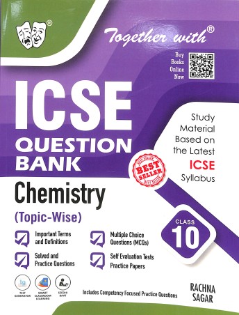 Book cover number 1 for Together With ICSE Question Bank Chemistry Class 10 (2026 Examination) written by NA published by Rachna Sagar Pvt. Ltd.