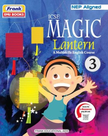 Book cover number 1 for ICSE Magic Lantern 3 : A Multiskills English Course (NEP) written by NA published by Frank Educational Aids
