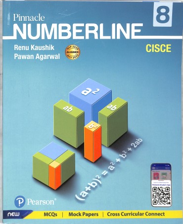 Book cover number 1 for Pinnacle Number Line 8 (CISCE) NEP 2020 / NCF 2023 written by Renu Kaushik, Pawan Agarwal published by Pearson Education