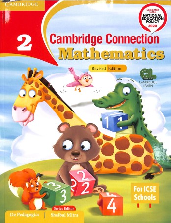 Book cover number 1 for Cambridge Connection Mathematics 2 (ICSE) NEP 2020 written by De Pedagogics published by Cambridge University Press