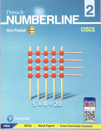 Book cover number 1 for Pinnacle Number Line 2 (CISCE) NEP 2020 / NCF 2023 written by Hira Prasad published by Pearson Education
