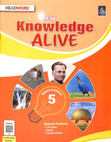 Book cover number 1 for New Knowledge Alive 5 (NEP 2020) written by NA published by Headword Publishing Company