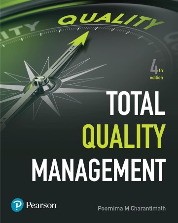 Book cover number 1 for Total Quality Management written by Poornima M. Charantimath published by Pearson Education