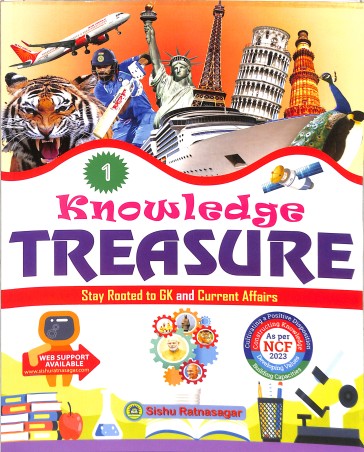 Book cover number 1 for Knowledge Treasure 1 NCF 2023 written by NA published by Sishu Ratnasagar