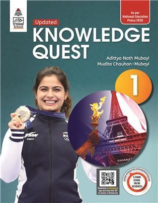 Book cover number 1 for Knowledge Quest 1 (NEP 2020) written by Mudita Chauhan-Mubayi, Adittya Nath Mubayi published by S. Chand Publishing