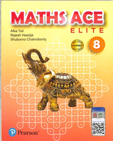 Book cover number 1 for Maths Ace Elite Grade 8 (NEP 2020 / NCF 2023) written by NA published by Pearson Education