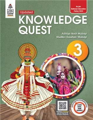 Book cover number 1 for Knowledge Quest 3 (NEP 2020) written by Mudita Chauhan-Mubayi published by S. Chand Publishing