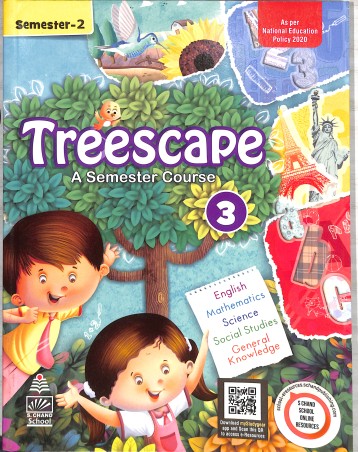 Book cover number 1 for Treescape Class 3 Semester 2 (A Semester Course) NEP 2020 written by NA published by S. Chand Publishing
